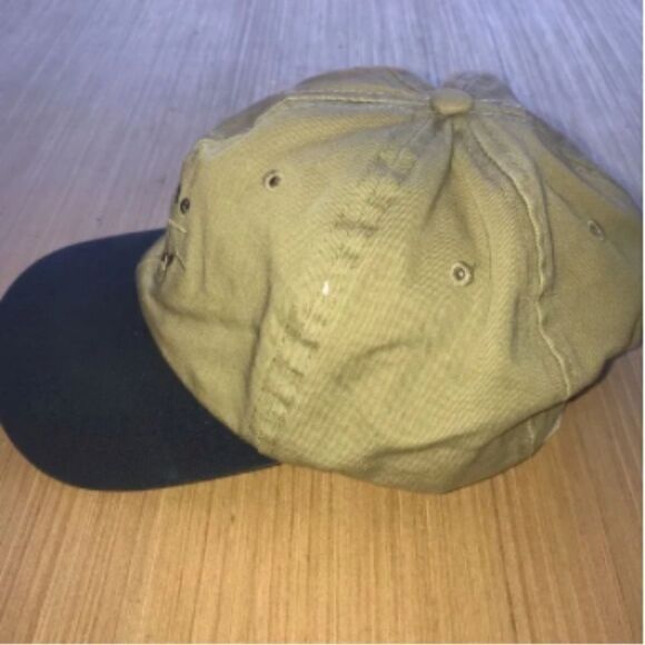 Fahrenheit Alpine Golf Tan & Navy Blue Baseball Hat - Picture 3 of 7